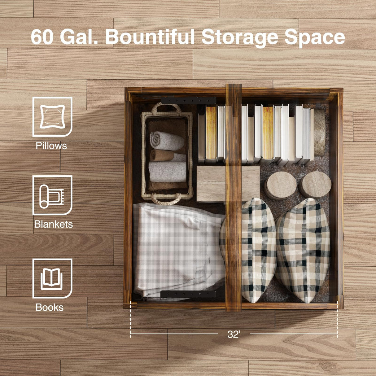 Vabches 35.4" Lift Top Coffee Table, Farmhouse Square Coffee Tables with Storage for Living Room, Center Table with USB Charging Station and Hidden Space, Grey Vabches