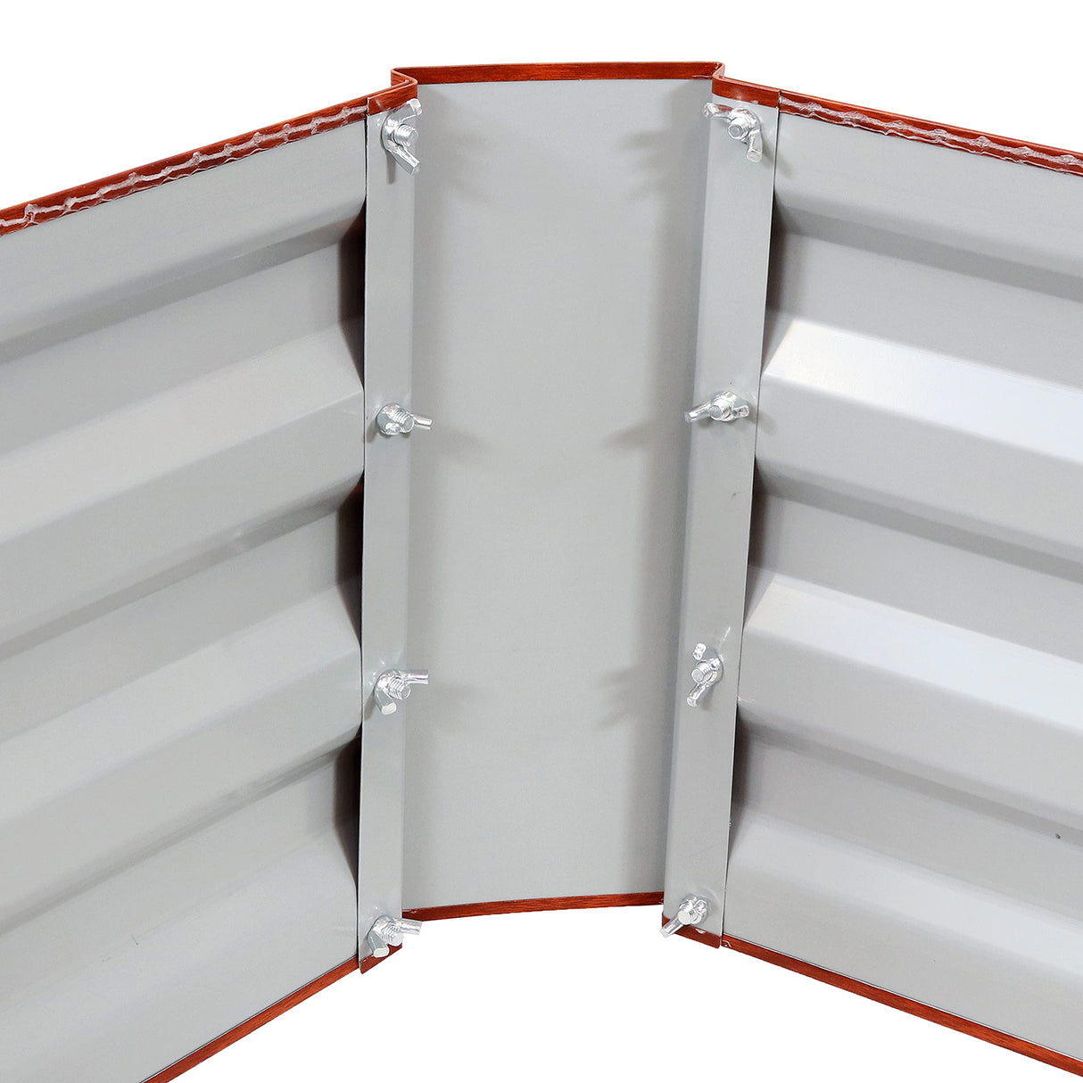 Sunnydaze 48-Inch Galvanized Steel Outdoor Raised Garden Bed - Rectangle Planter for Vegetables and Flowers - Woodgrain Sunnydaze