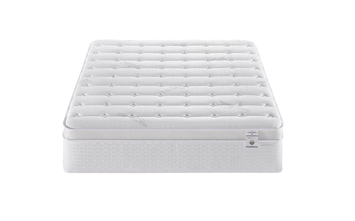 Full Size Mattress - 16 Inch Cool Memory Foam & Spring Hybrid Mattress with Breathable Cover - Comfort Plush Euro Pillow Top - Rolled in a Box - Oliver & Smith OLIVER & SMITH SINCE 1921