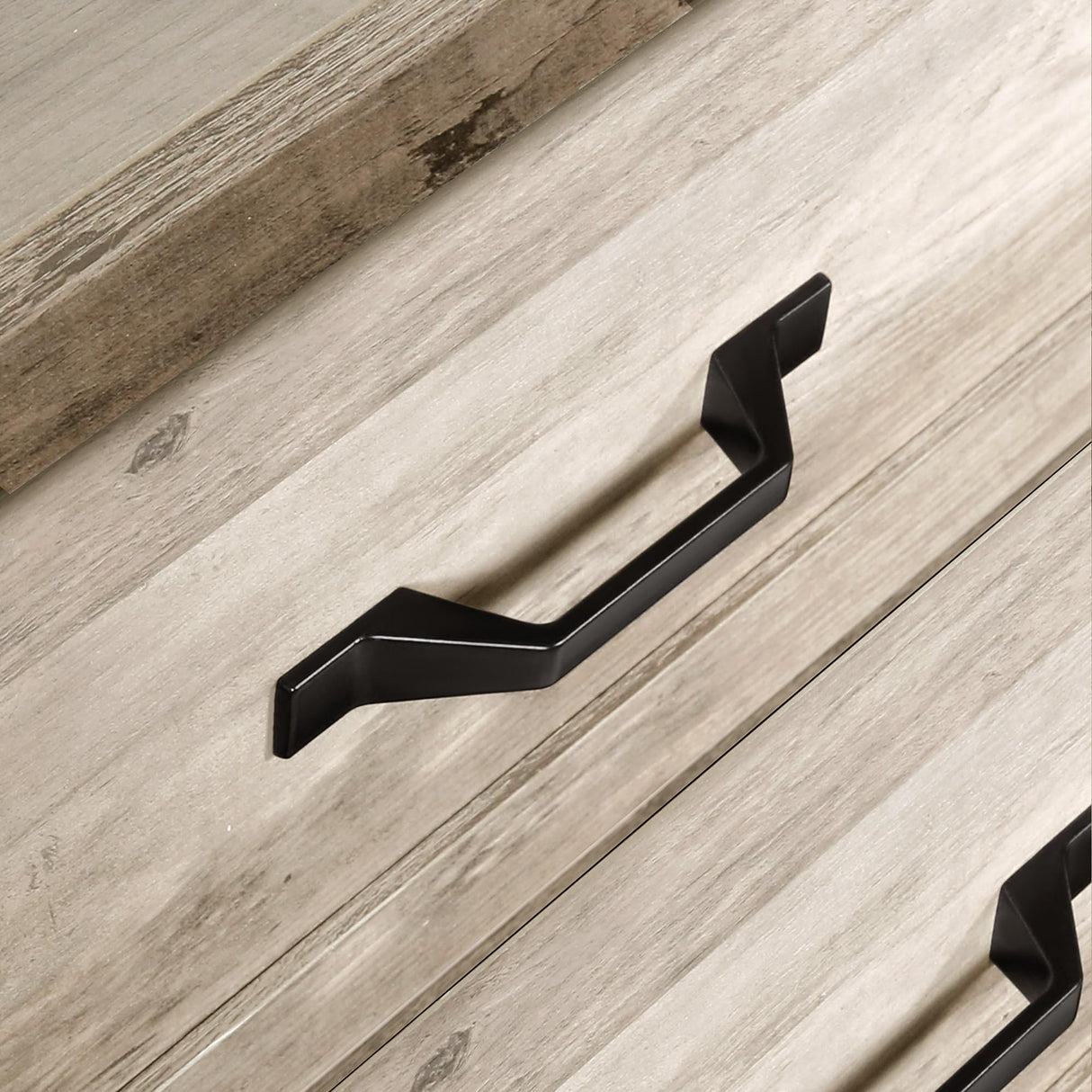 NEDYO Farmhouse 6 Drawer Dresser, Wood TV Stand, Mid Century Modern Chest of Drawers, Wooden Dresser Storage Organizer Cabinet for Bedroom Living Room Hallway and Entryway. Light Rustic Oak NEDYO