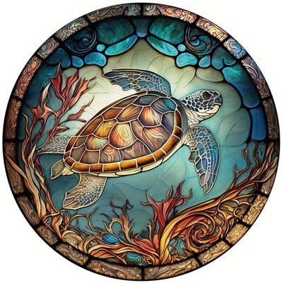 CXYQLC DIY 5D Diamond Painting Kits for Adults Diamond Art Sea Turtle Diamond Painting Full Drill Crystal Rhinestone Embroidery Craft Kits for Home Wall Decor Gifts 11.8x11.8inch