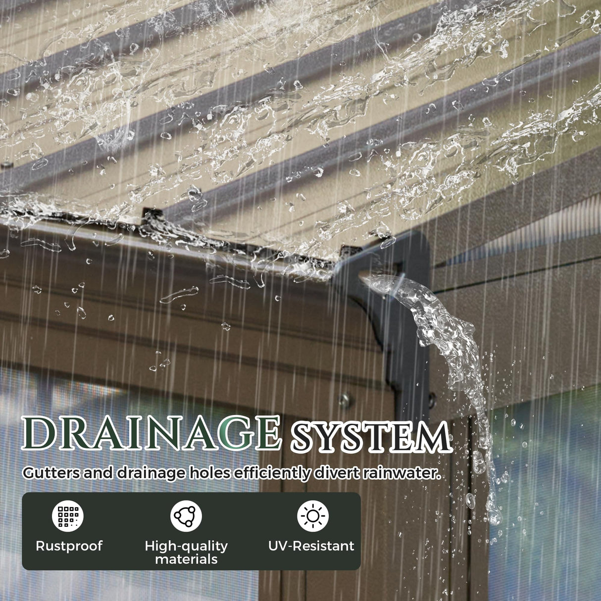 YOLENY 10x14FT Sunroom,Wall Mounted Gazebo Solarium with Front Door, Both Side Entrance, Galvanized Steel Sloping Roof, Moveable PC Screen, Outdoor Permanent Sun Room Lean to Gazebo for Deck Patio YOLENY