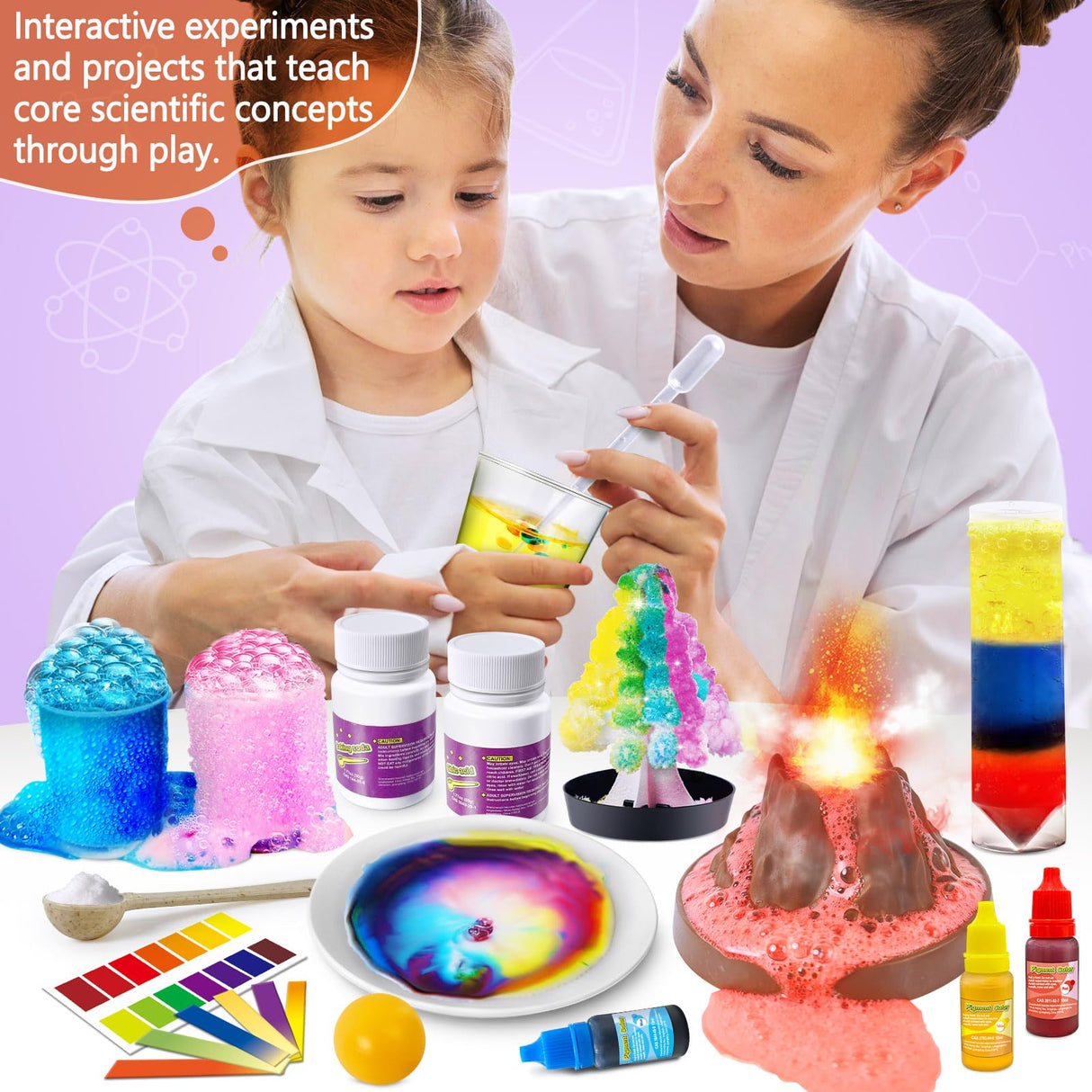 JOPSHEEN 75 Experiments Science Kit for Kids, Chemistry Set, S.T.E.M Educational Birthday Christmas Toys Gifts Idea for Boys and Girls JOPSHEEN