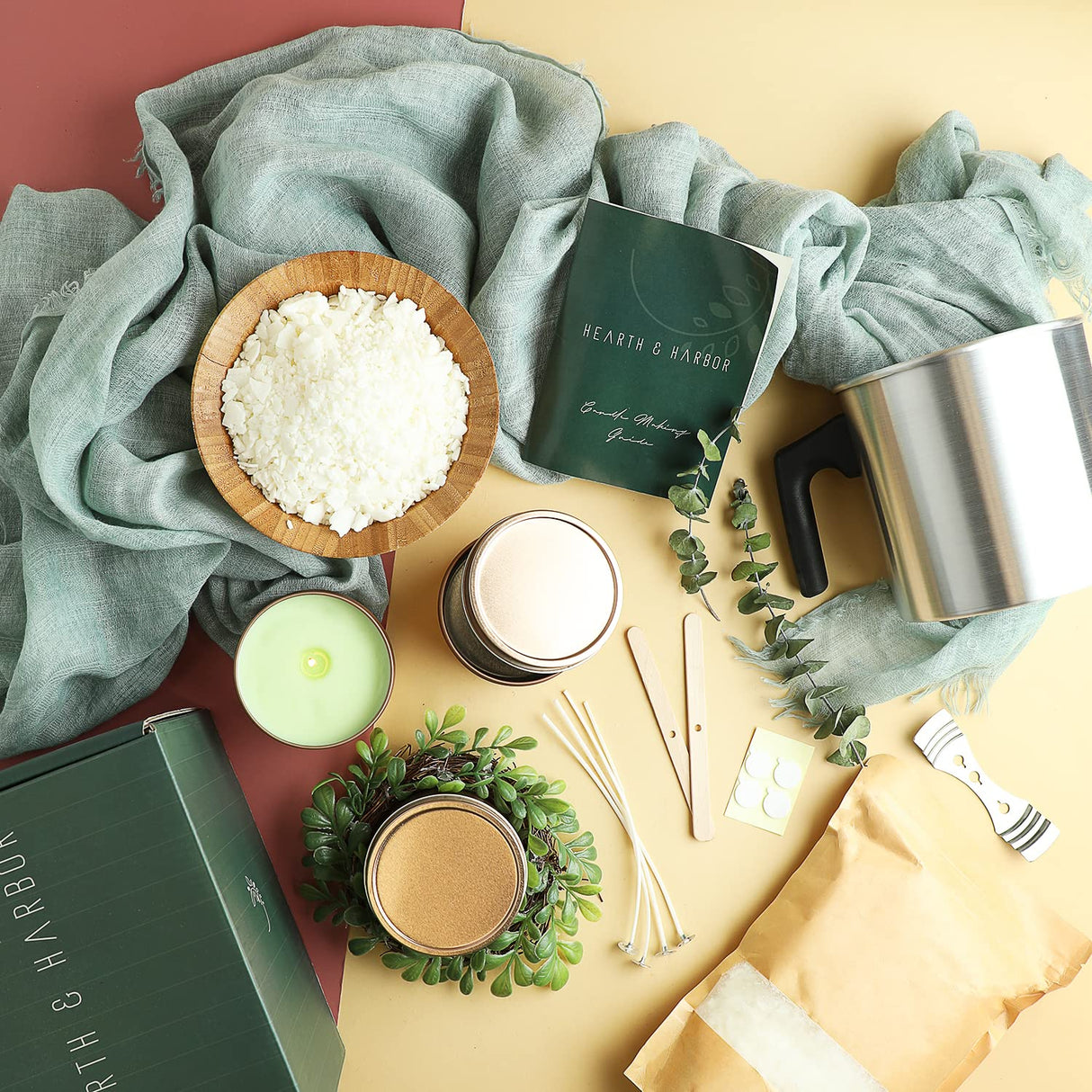 Etienne Alair Soy Candle Making Kit for Adults & Kids, Candle Making Supplies, DIY Candle Making Kit for Beginners, Natural Soy Wax Candle Making Kits - Complete Candle Kit, 1 Lbs Etienne Alair