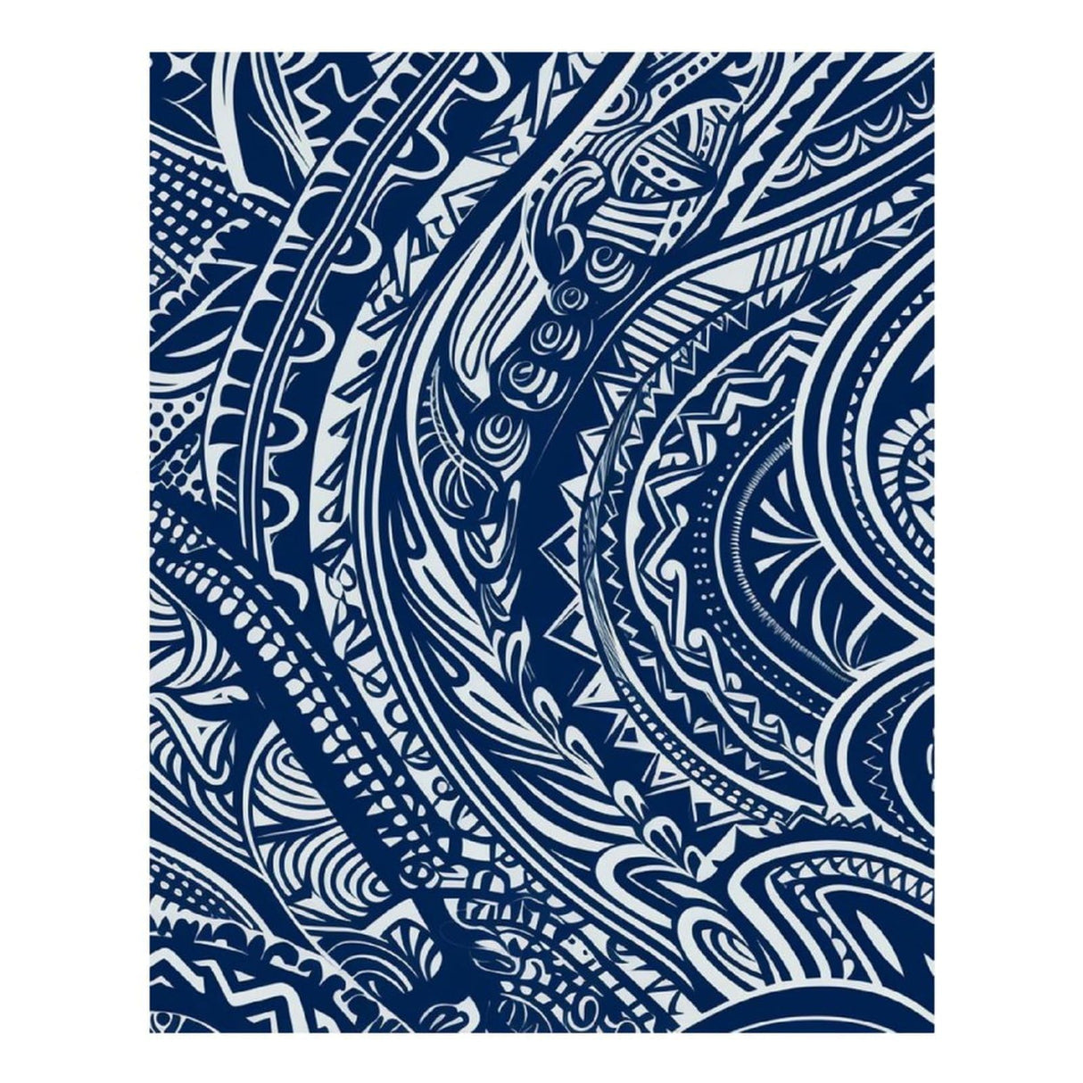 YKLBV Diamond Art Kits for Adults Diamond Painting Kits for Adults DIY Paint with Round Full Drill Diamonds Paintings Blue Polynesian Maori Tribal Pattern Gem Art for Home Wall Decor Gift YKLBV