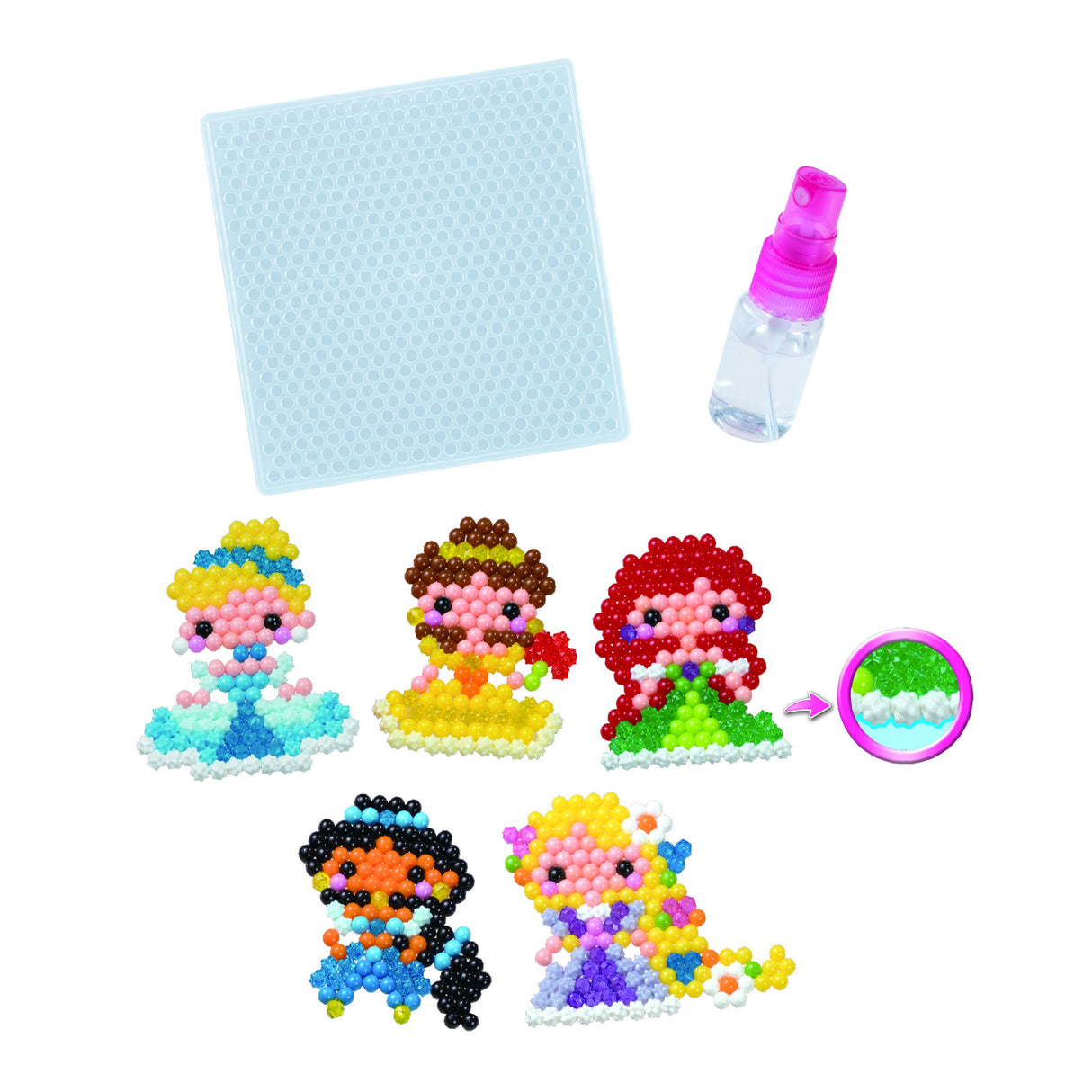 Aquabeads Disney Princess Dazzle - Complete Arts & Crafts Kit for Children - Over 600 Beads to Create Your Favorite Disney Princess Characters! Aquabeads