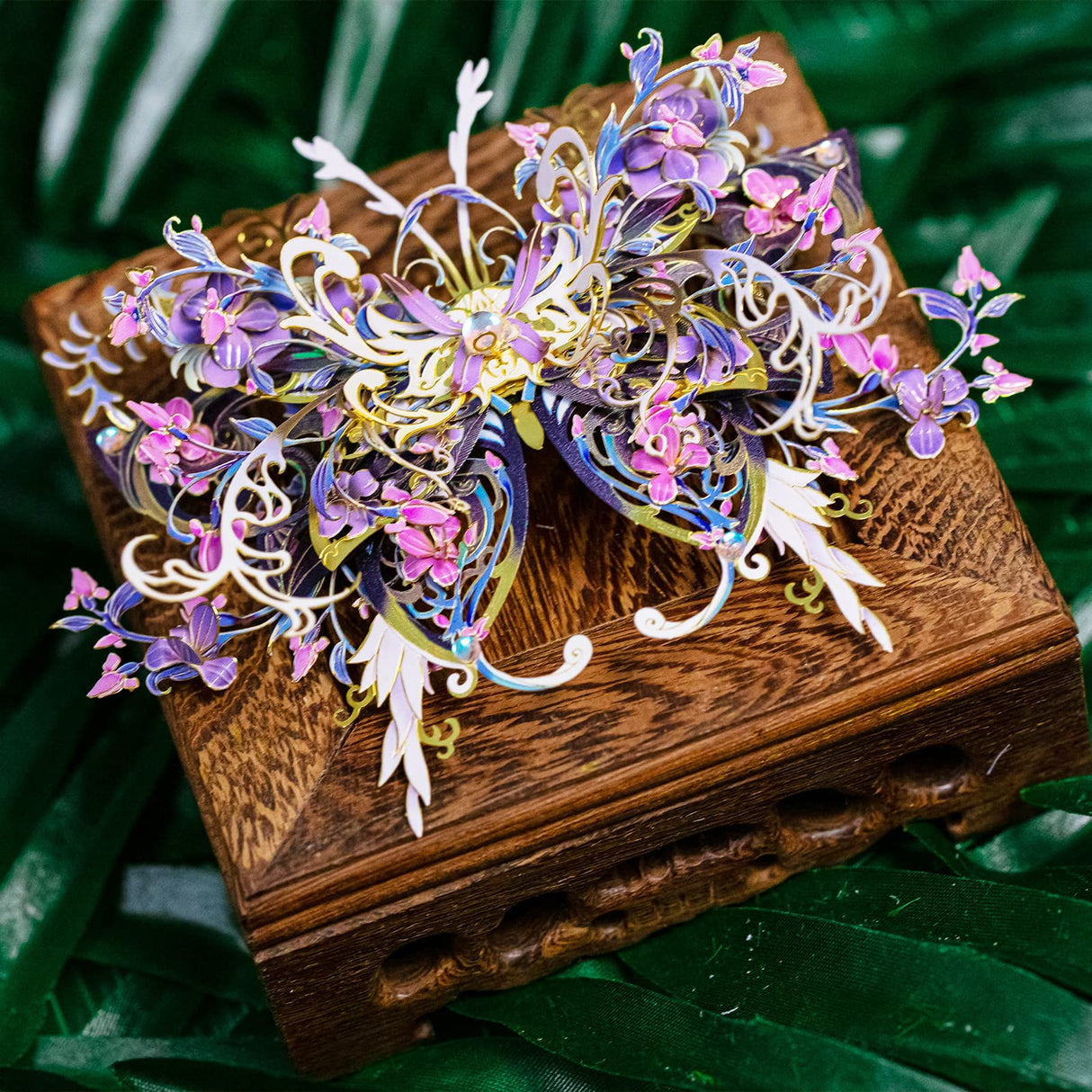 MU 3D Metal Puzzles for Adult Flower and Butterfly B-Nige, Insects Animals Floral Puzzles Metal Model Kits Building,Birthday Gift Brain Teaser DIY Sets Home Decor MU