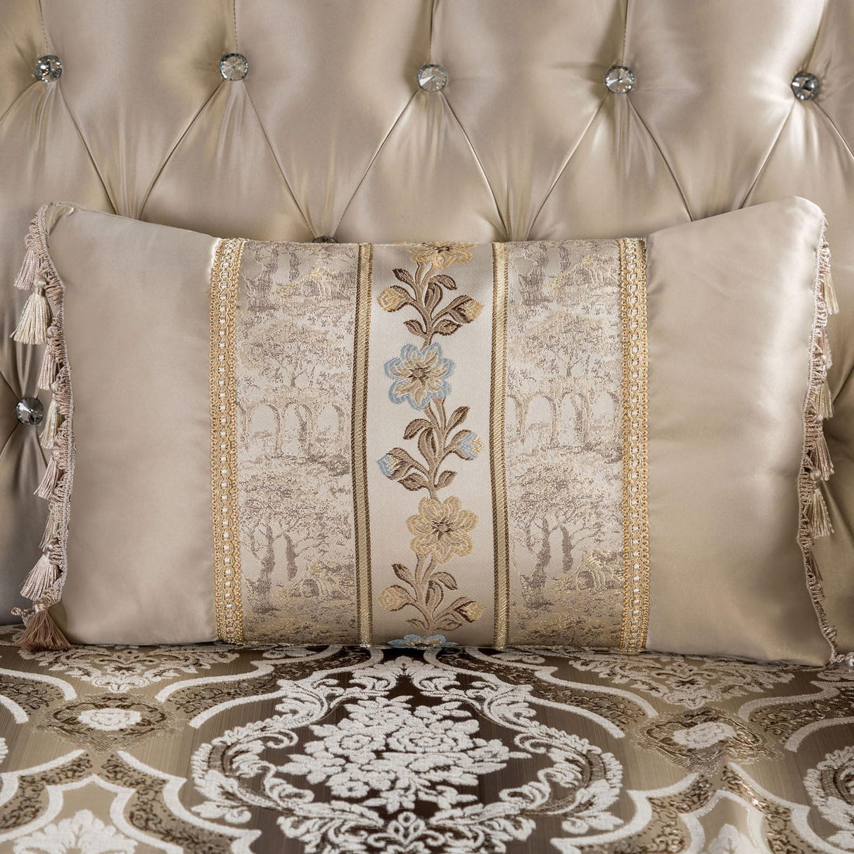 Furniture of America Zephyra Traditional Faux Leather Upholstered Sofa with Rolled Arm and Accent Pillows, Wooden Comfortable Couch for Living Room, Office, Bedroom, Dark Cherry/Beige Furniture of America