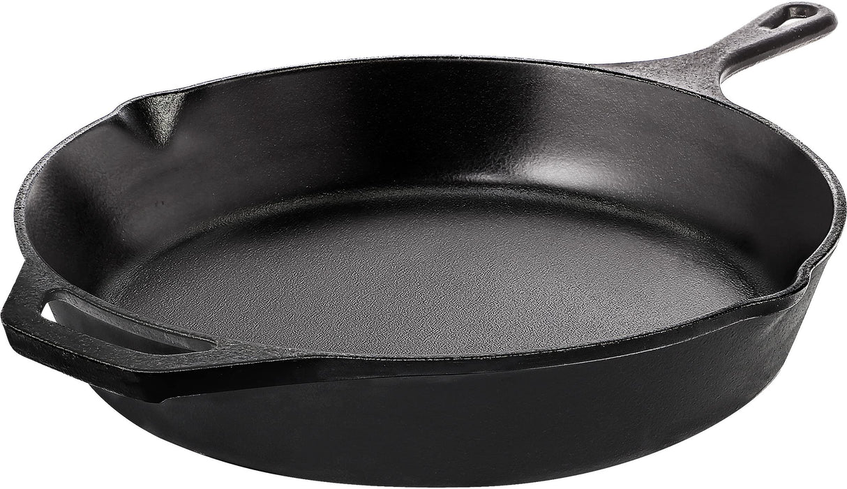 Utopia Kitchen Saute Fry Pan - Chefs Pan, Pre-Seasoned Cast Iron Skillet - Frying Pan 12 Inch - Safe Grill Cookware for Indoor & Outdoor Use - Cast Iron Pan - Cooking Gifts for Men & Women (Black) Utopia Kitchen