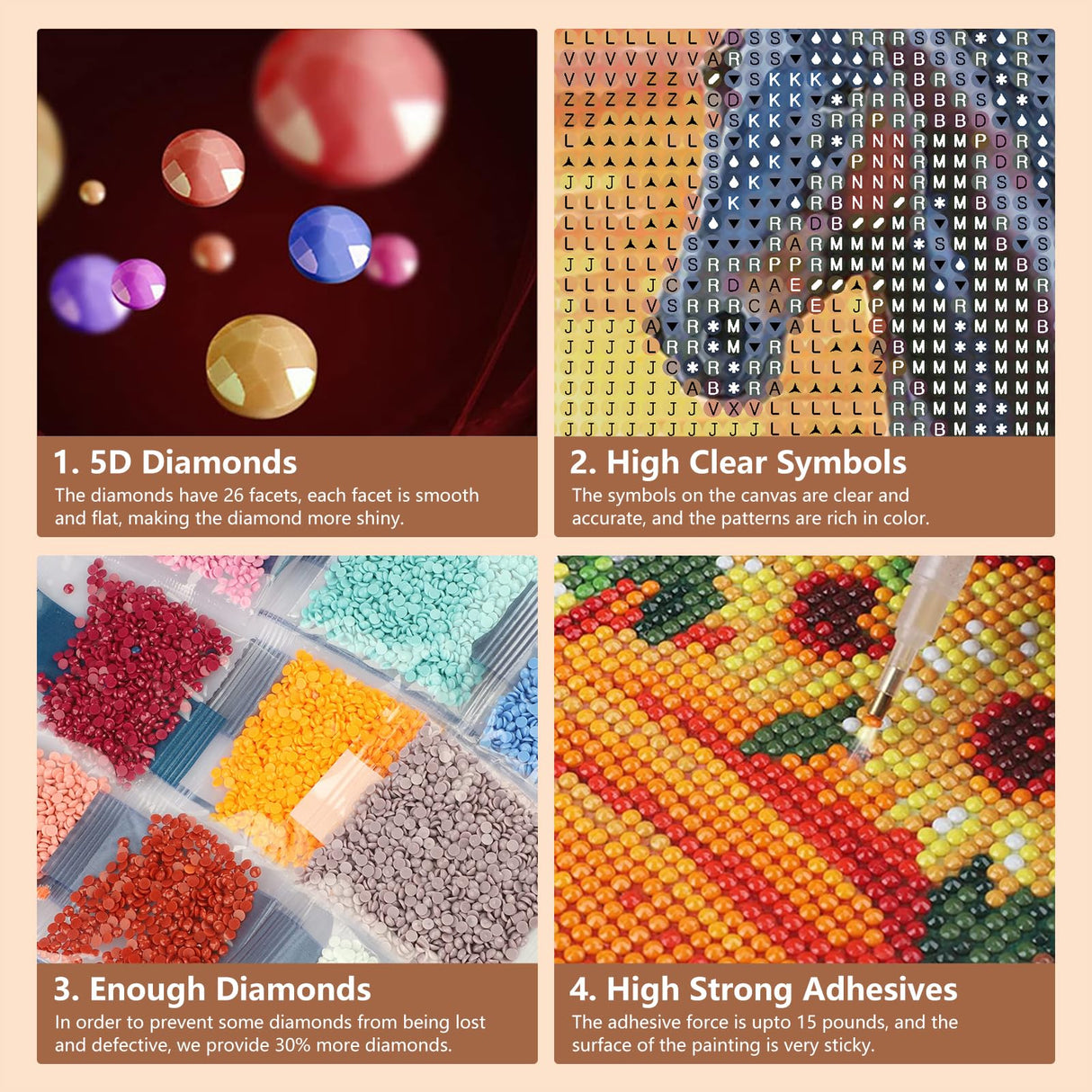 SJUTOUCI Horse Diamond Painting Kits for Adults, Diamond Art Kits for Beginners, 5D DIY Paint by Diamond Dots Bead Art, Full Round Drill Gem Art Craft Home Wall Decor Gift 12x12 inch SJUTOUCI