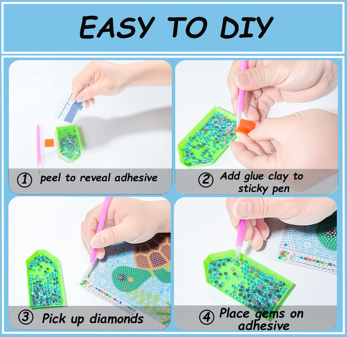 5D Cartoon Diamond Painting Kit for Kids with Frame,DIY Anime Diamond Art Kit for Children Beginner,Cute Full Drill Diamond Dot Big Gem Art Kits,Home Wall Decoration 6X6 inch Acelii