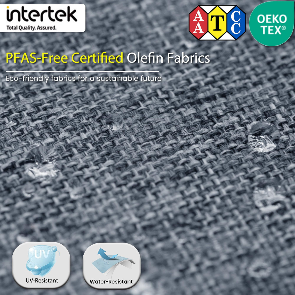 Sundale Outdoor 7 Pieces Metal Patio Furniture Set, Outdoor Sectional Sofa w/6 Inch Olefin Cushion and Coffee Table, Modern Outdoor Conversation Sets Sundale Outdoor