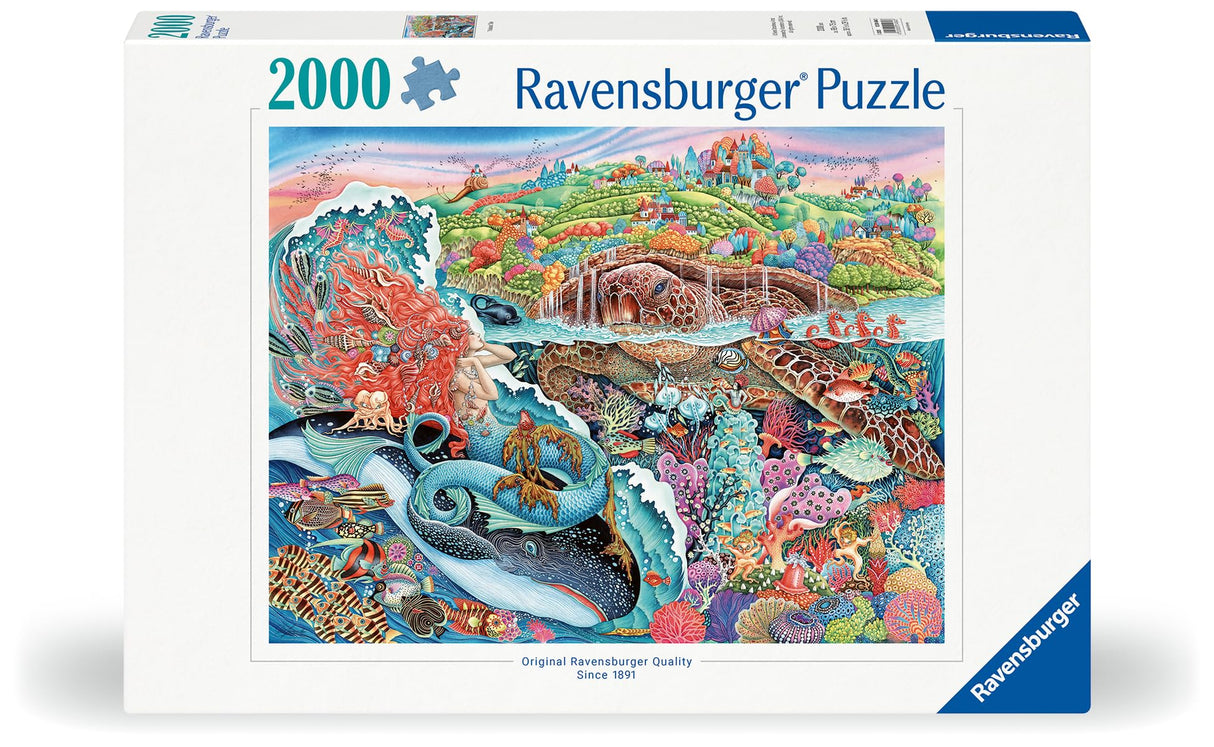 Ravensburger Thalassic Tale 2000 Piece Jigsaw Puzzle | Promotes Logical Thinking & Relaxation | Unique and Intricate Design Ravensburger