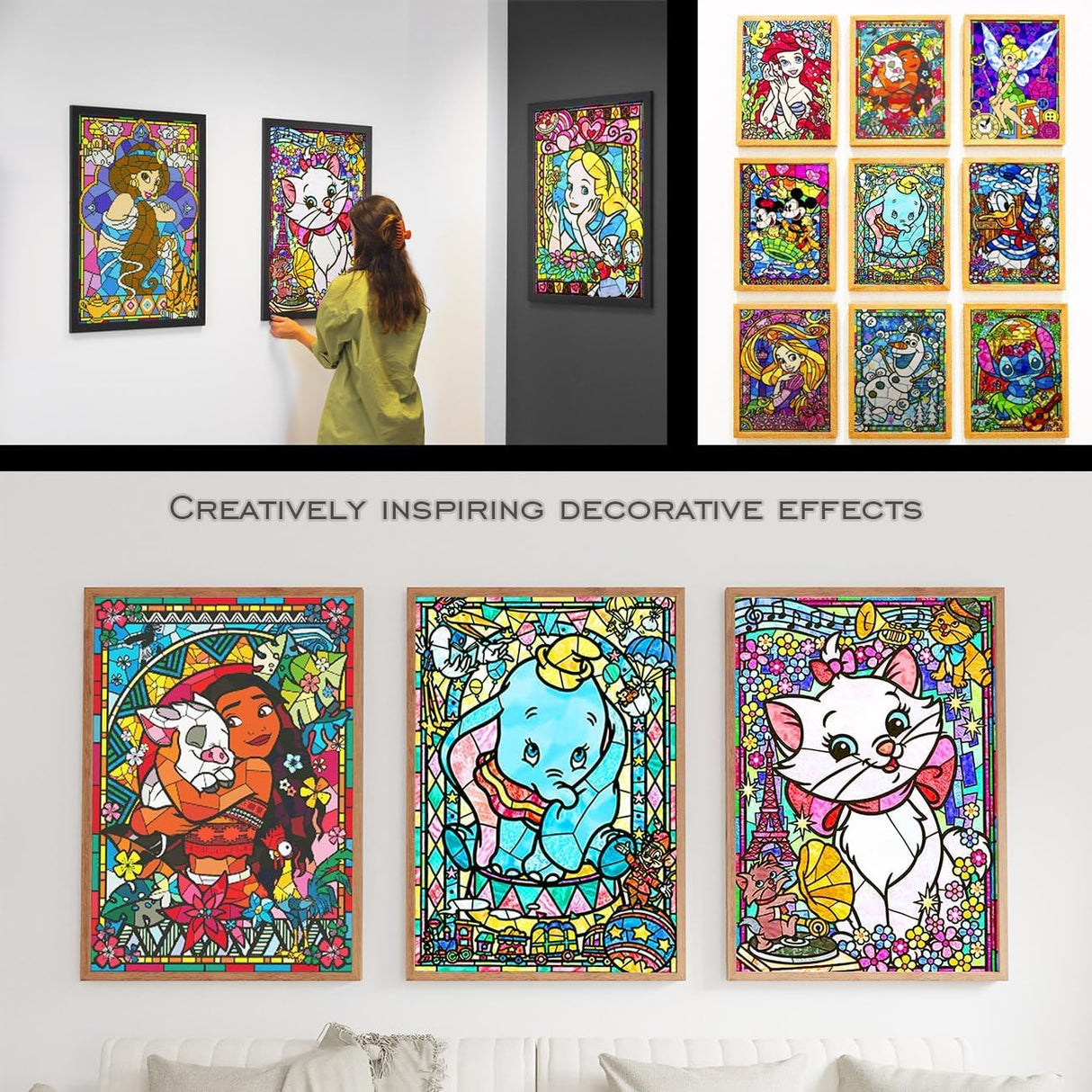 FFPTBNYX 12 Pack Diamond Painting Kits for Adults 5D Full Drill Diamond Art Paint with Round Diamonds DIY Gem Painting Kit for Home Wall Decor Gifts(12" x 16") FFPTBNYX