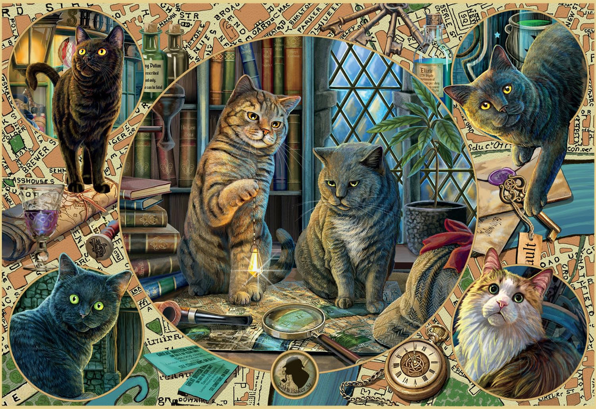 Ceaco - Purrlock Holmes Mystery - 2000 Piece Jigsaw Puzzle Ceaco