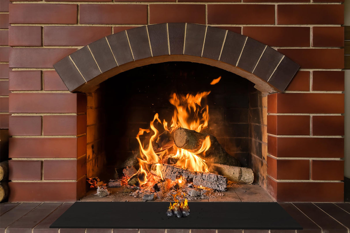 FLASLD Welding Blanket Fireproof Mat Heat Resistant Material Up To 1800°F Flame Retardant Fabric Carbon Felt for Grill Stove Pit Soldering Welders Plumbers (18×24 inch) FLASLD