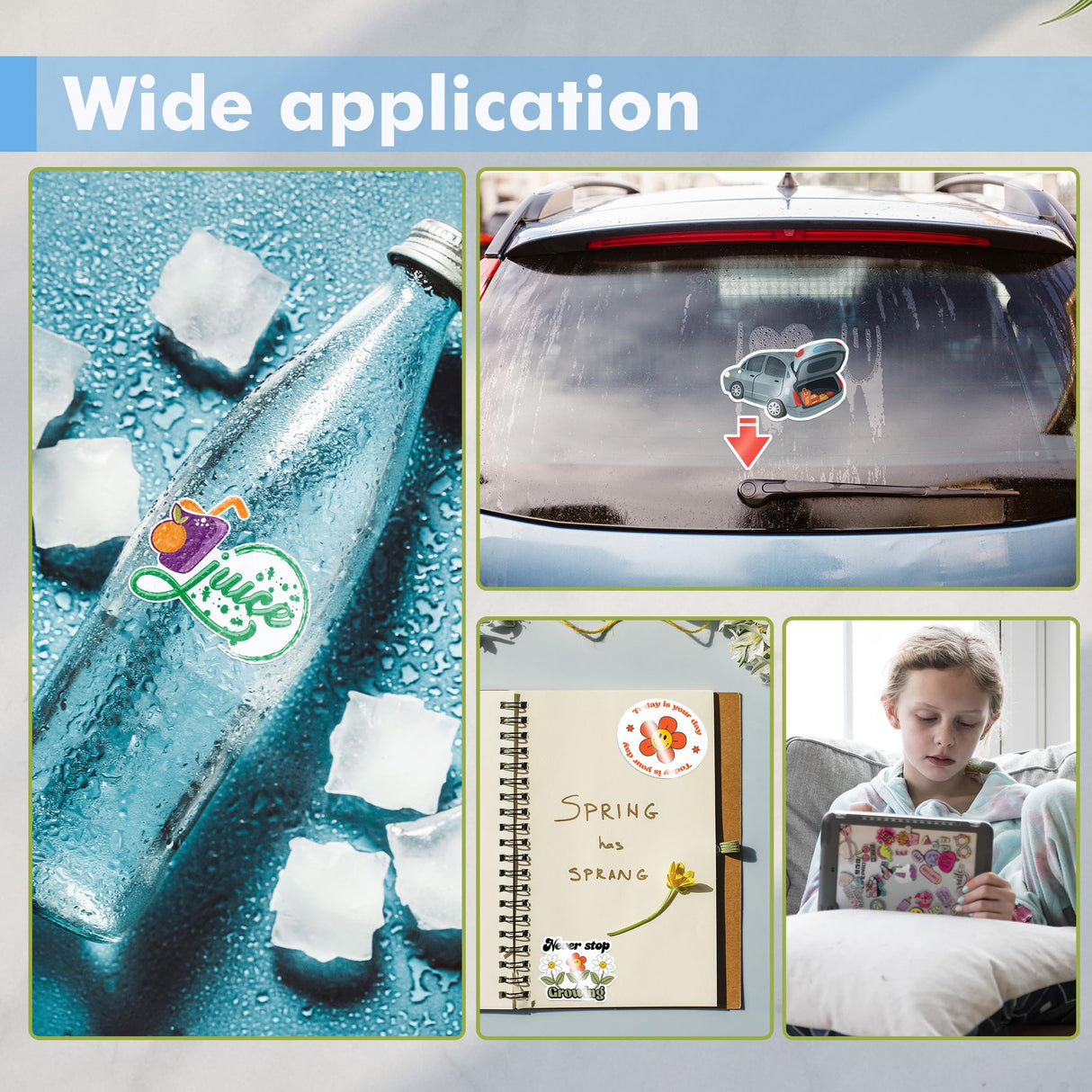 KOALA Sublimation Sticker Paper Glossy White Waterproof Vinyl 8.5x11 inch 25 Sheets, Quick Dry Vivid Colors Holds Ink well KOALA PAPER