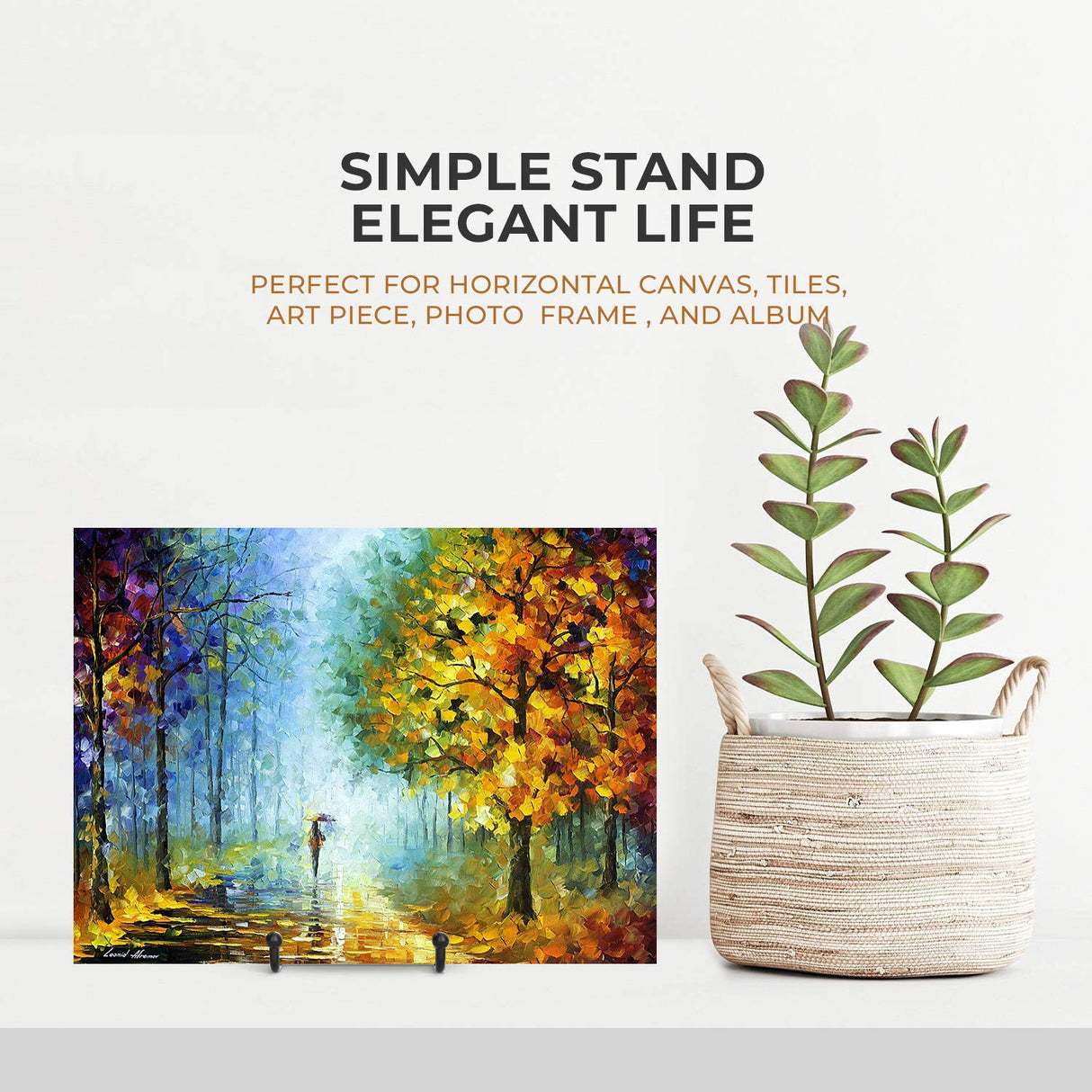 TR-LIFE Plate Stands for Display - 6 Inch Stand + Metal Frame holder stand Picture, Decorative Plate, Book, Photo Easel (2 Pack) TR-LIFE