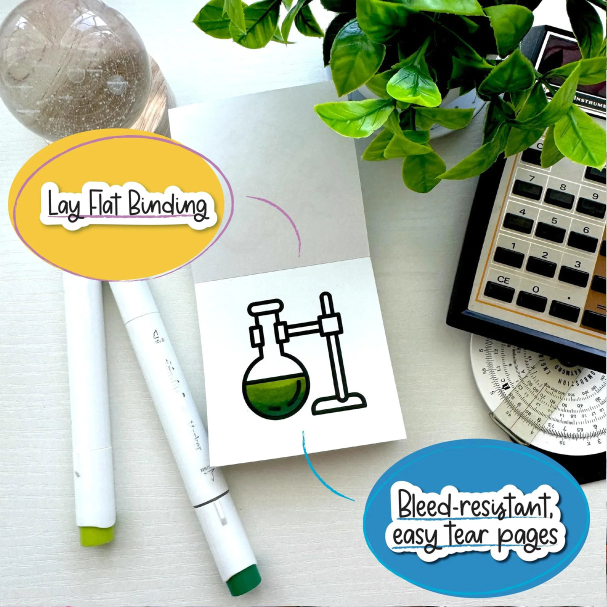 A Brighter Year The Original Adult Mini Coloring Book - Science & Space Edition - 3” x 3” Pocket Size, 50 Pages, Lay Flat Binding, Thick Paper, No Bleeding - Stress/Anxiety Relief - Travel & Gift A Brighter Year