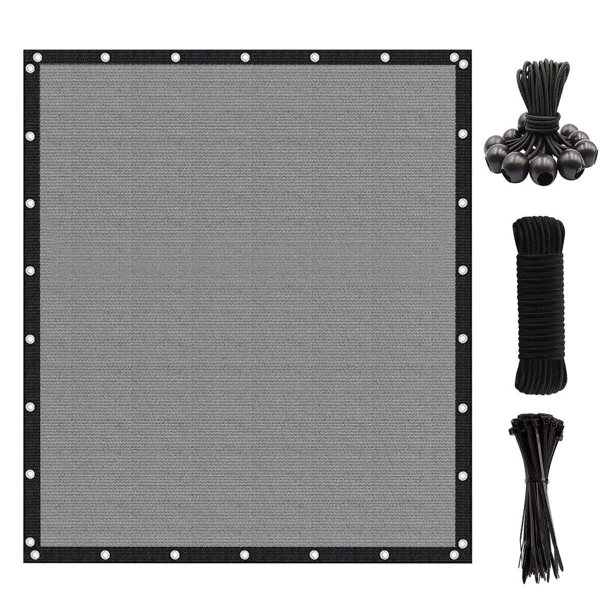 Artpuch Pergola Shade Cover with Grommets 8x10 FT 90% UV Block Outdoor Sun Shade Cloth Privacy Screen for Patio (Customized Available) Light Grey Artpuch