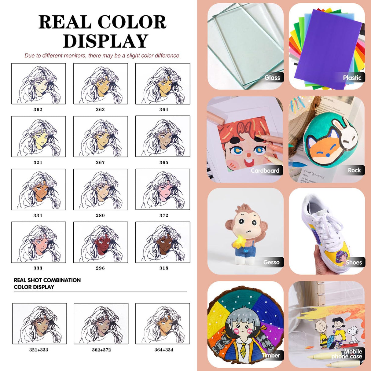 KsopiaVobs Skin Tones Art Markers, Acrylic Paint Pens Skin Colors Paint Markers for Wood,Glass,Fabric,Rocks Painting,Illustration Sketching, Extra Fine Tip (Set of 12,Brush Tip) KsopiaVobs