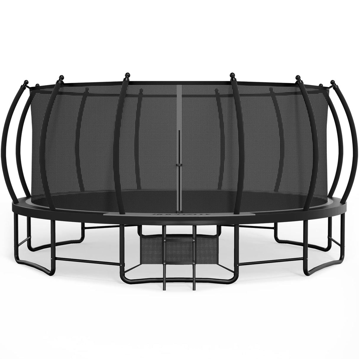 Hocozlly Outdoor Trampoline 16FT for Kids, ASTM Approval Recreational Trampoline with Enclosure, Reinforced Trampolines with Thickened Pole & Non-Slip Wider Ladder (Grey) Hocozlly
