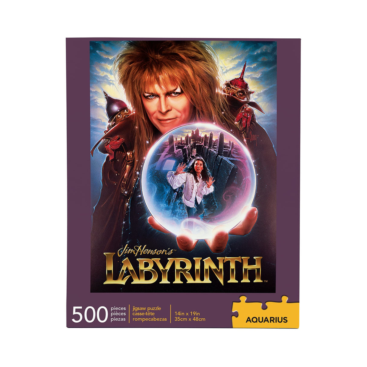 AQUARIUS Jim Henson's Labyrinth Puzzle (500 Piece Jigsaw Puzzle) - Glare Free - Precision Fit - Officially Licensed Labyrinth Merchandise & Collectibles - 14 x 19 Inches AQUARIUS