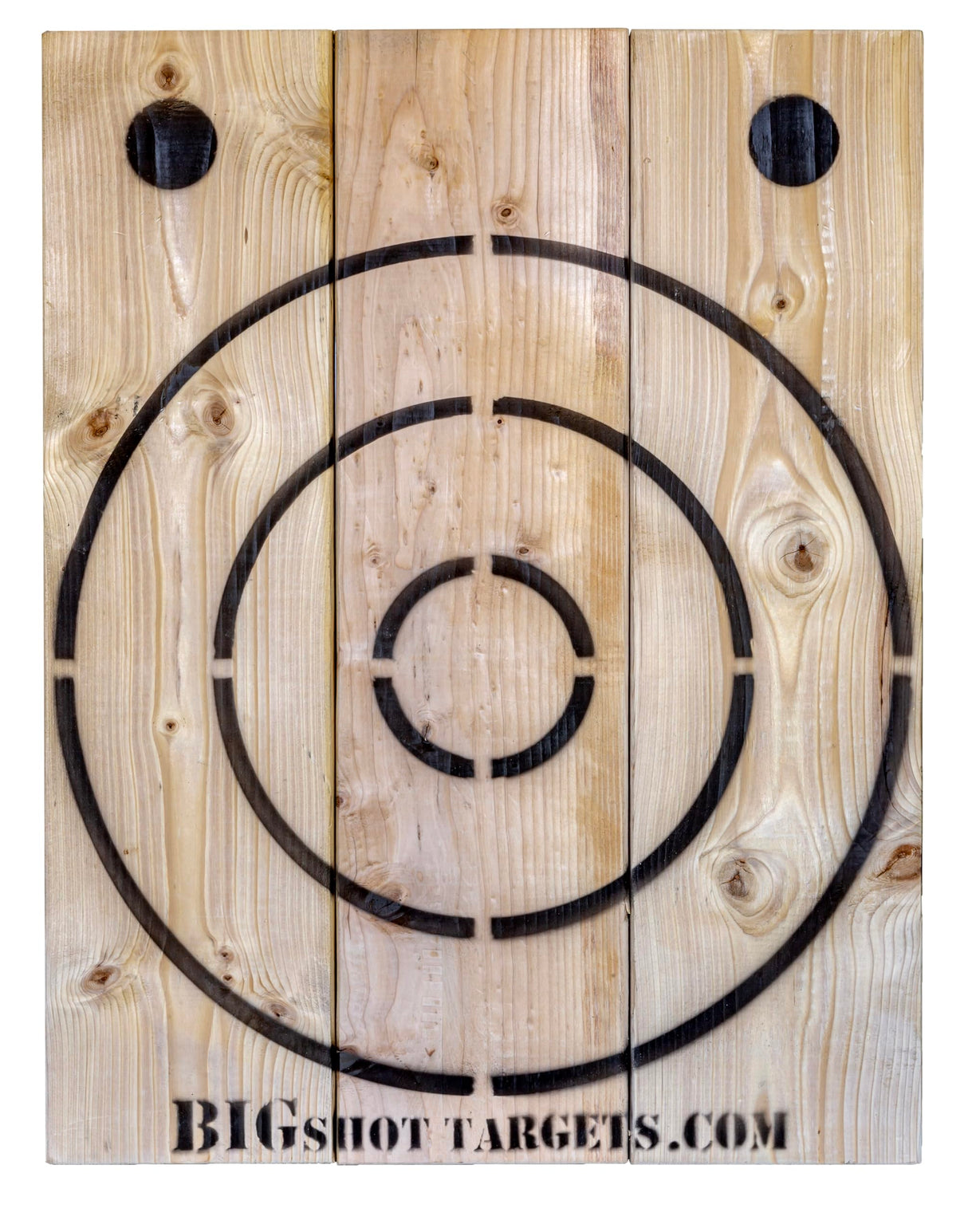 Wooden Axe Throwing Target with Bottle Opener BIGSHOT