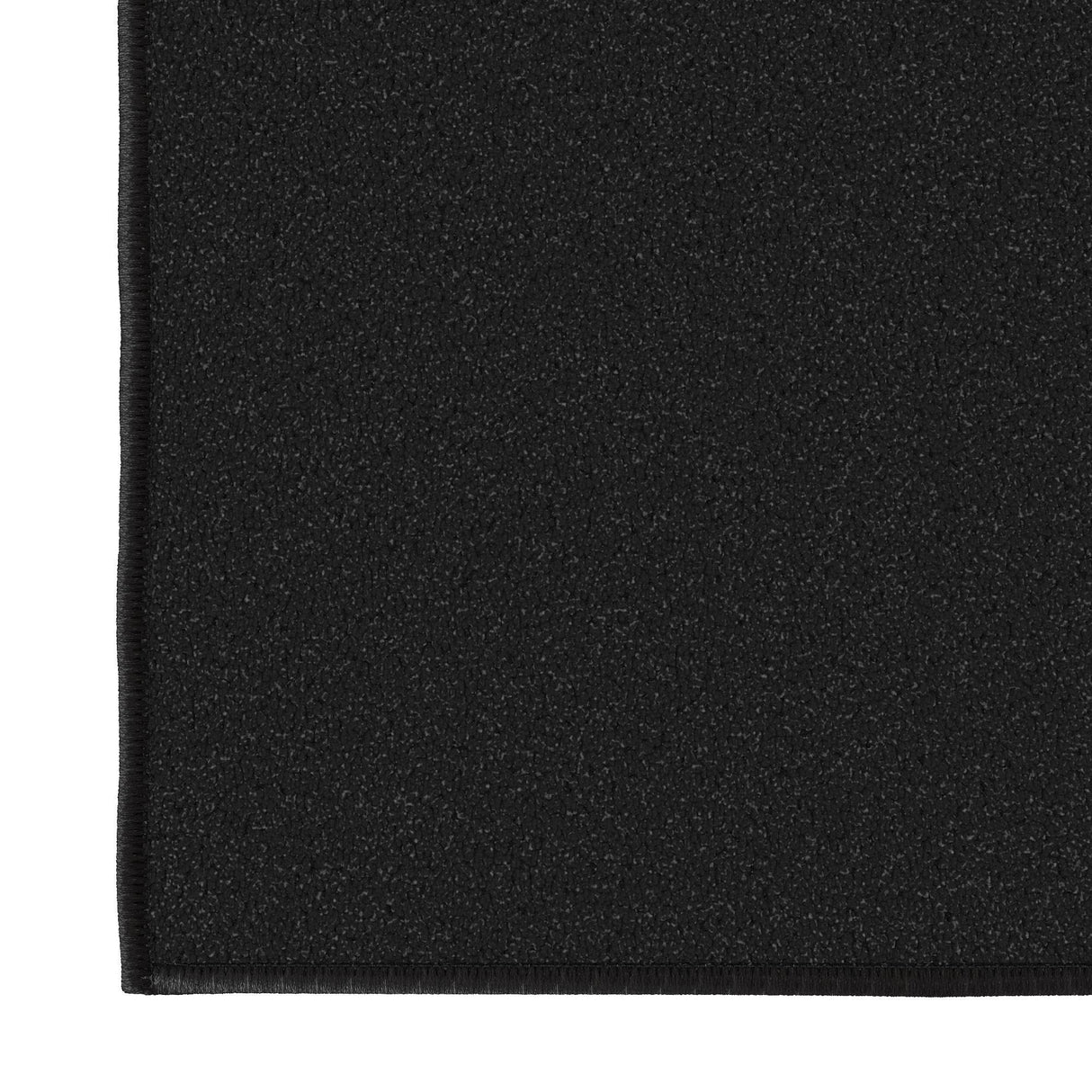 Machine Washable Modern Solid Design Non-Slip Rubberback 3x10 Traditional Runner Rug for Hallway, Kitchen, Bedroom, Living Room, 2'7" x 9'10", Black Ottomanson