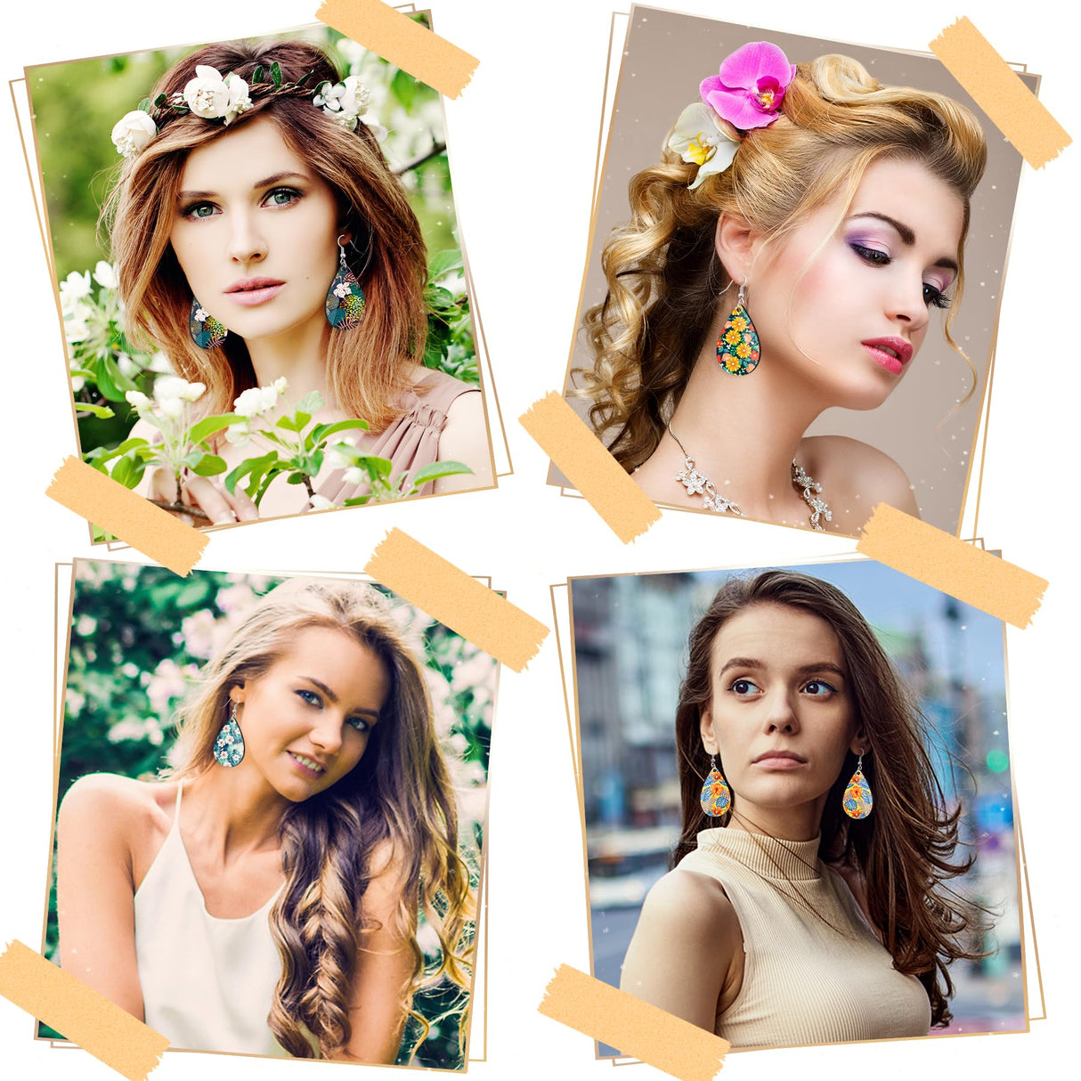 Duufin 120 Pcs Sublimation Earring Blanks with Earring Hooks and Jump Rings Sublimation Blanks Products Unfinished MDF Teardrop Earrings Blanks for Sublimation Women Halloween Christmas DIY Duufin