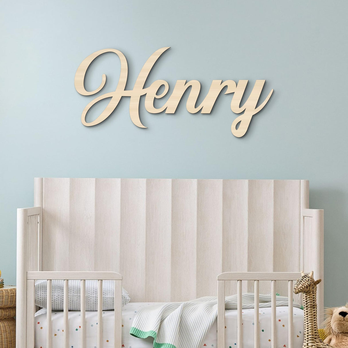 Wooden Name Signs for Nursery Custom Baby Name Sign for Wall Name Signs Personalized Custom Name Sign for Nursery Name Wall Decor Personalized Name signs for Kids Room (Single Name Sign) Woodland
