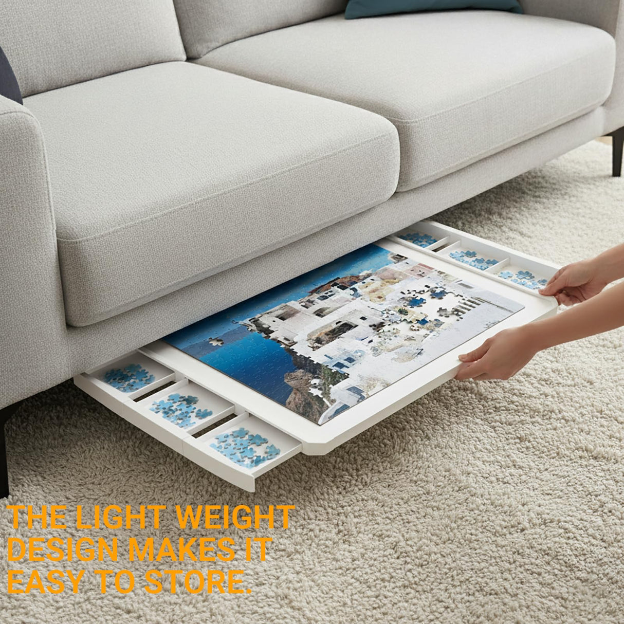 1500 Pieces Rotating Puzzle Board with 6 Drawers and Cover 35"x26"Portable Spinning Plastic with Rotating & Tilting Jigsaw Puzzle Table for Adults Gift for mom