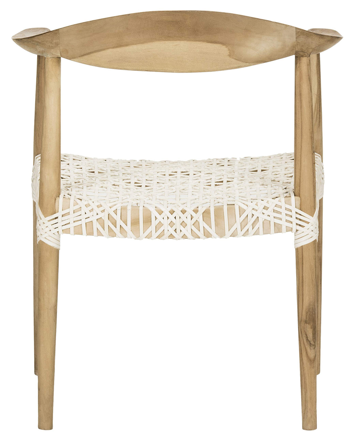 Safavieh Home Collection Wade Light Oak Teak Wood Arm Chair Safavieh