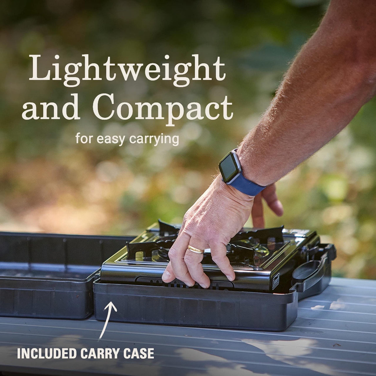 Coleman Classic 1-Burner Butane Stove, Portable Camping Stove with Carry Case & Push-Button Starter, Includes Precise Temperature Control & 7,650 BTUs of Power for Camping, Tailgating, & More Coleman