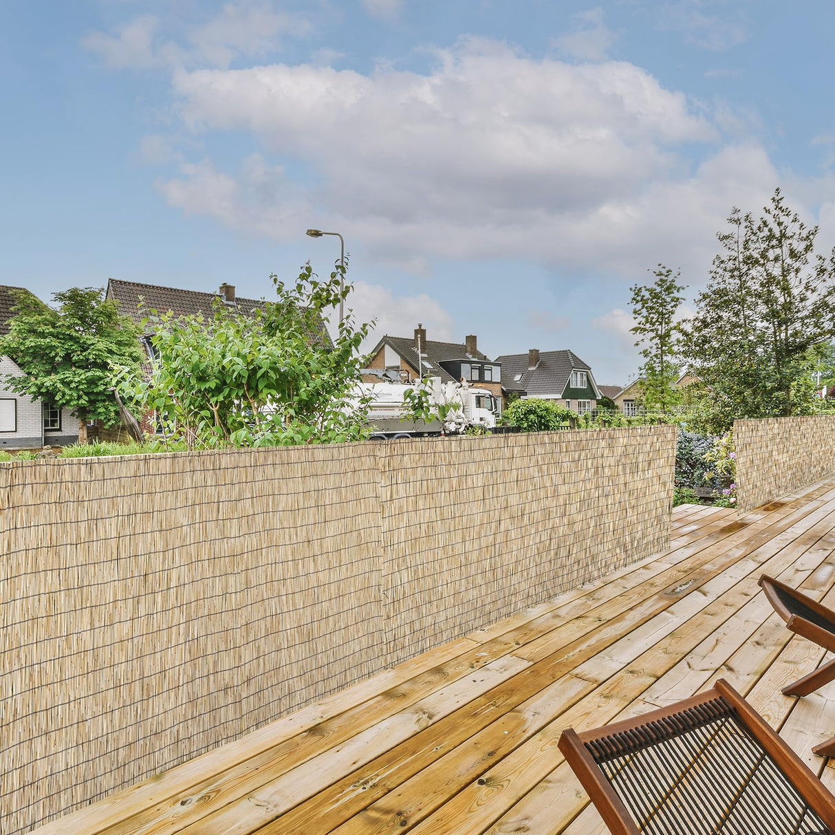 SHYDZYYC Natural 2 Pack 4FT X 16.4FT Reed Fencing Roll, Balcony Privacy Balcony Shade Reed Bamboo Fencing Garden Fence Border, Wind Block Sunshade Fence Screen for Outdoor Yard Patio Flower Bed Edge SHYDZYYC