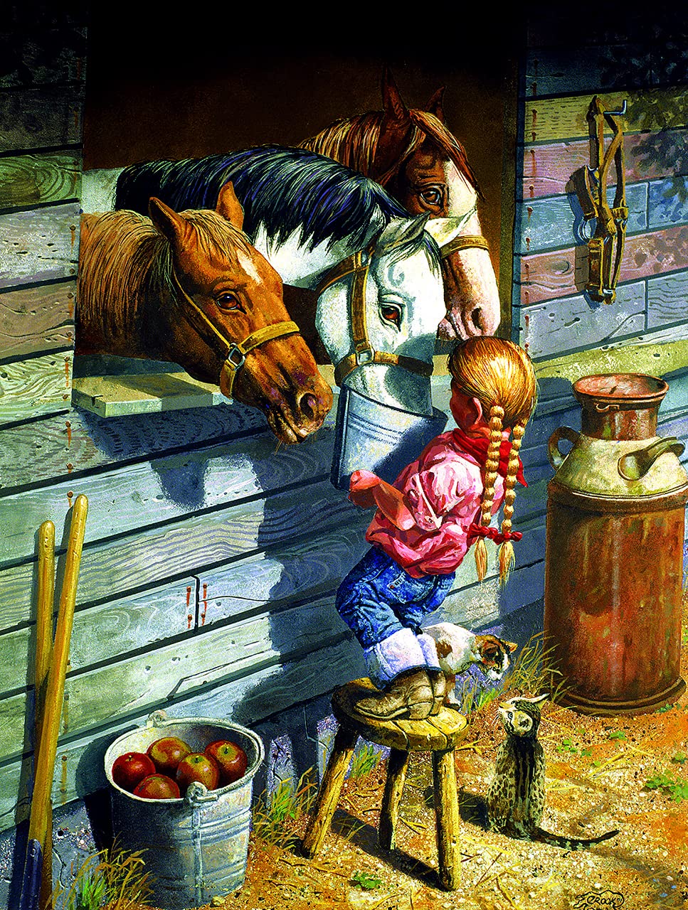 SUNSOUT INC - Working Girl - 500 pc Jigsaw Puzzle by Artist: Don Crook - Finished Size 18" x 24" - MPN# 36048 SunsOut