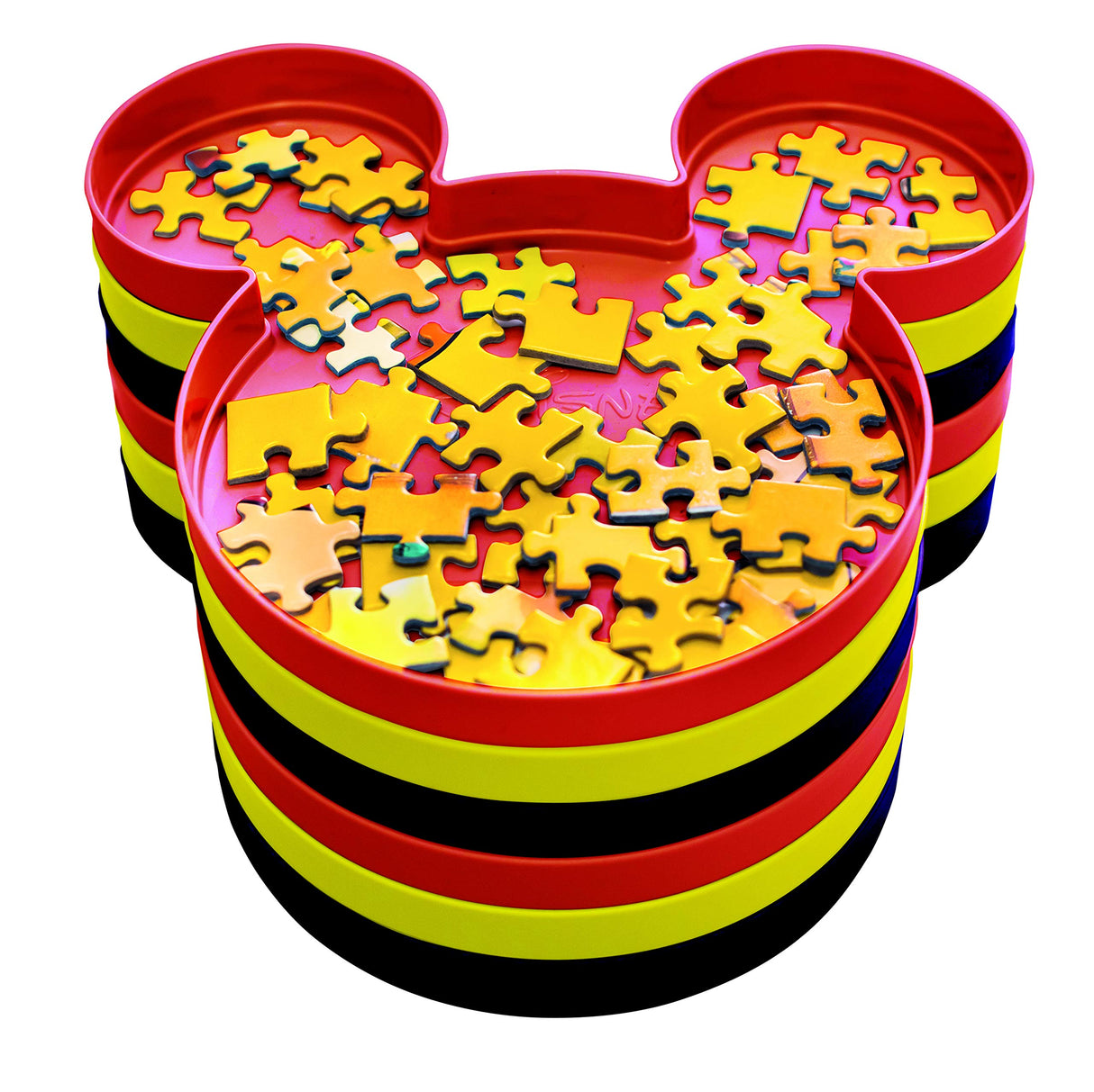 Ravensburger 17975 Disney Mickey Mouse Sort & Go Jigsaw Puzzle Accessory - Sturdy and Easy to Use Plastic Mickey Mouse Head Shaped Sorting Trays for Puzzles Up to 1000 Pieces Ravensburger