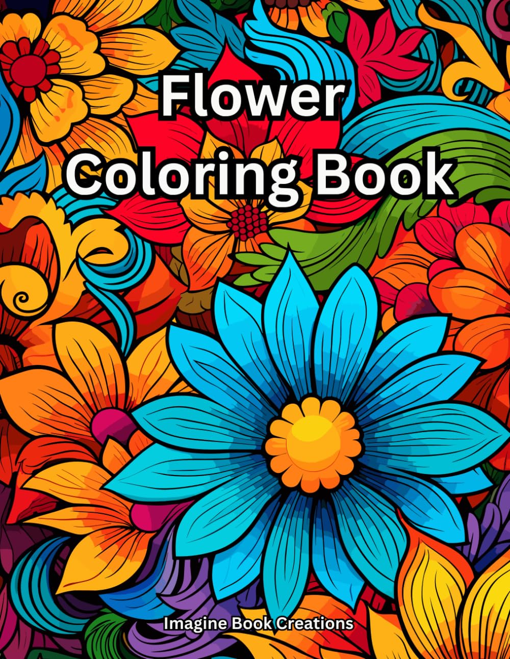 Flower Coloring Book WoodArtSupply
