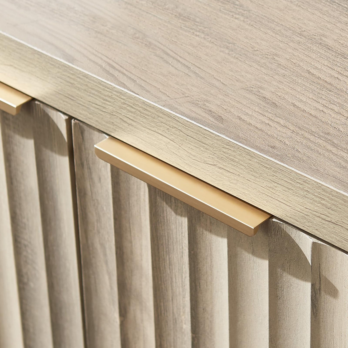 OAKHAM HOME Oxford Bookshelf, Tall Book Shelf with Doors Cabinet, 5-Tier Bookcase, Wooden Bookshelves with Fluted Panel, Large Bookcases with Storage for Living Room Bedroom (Sunwashed Ash Oak, 1PCS) OAKHAM HOME