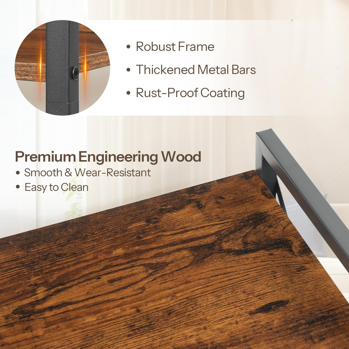 HOOBRO Bookshelf, 5-Tier Industrial Bookcase, Book Shelf Storage Organizer, Tall Bookshelf with Metal Frame for Living Room, Bedroom, Home Office, Kitchen, Rustic Brown and Black BF73SJ01