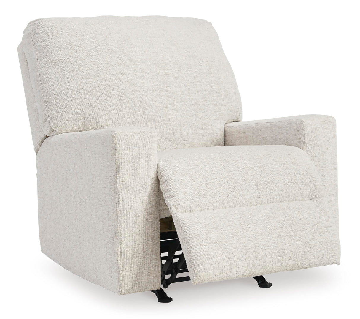 Signature Design by Ashley Rannis Casual Manual Rocker Recliner, White Signature Design by Ashley