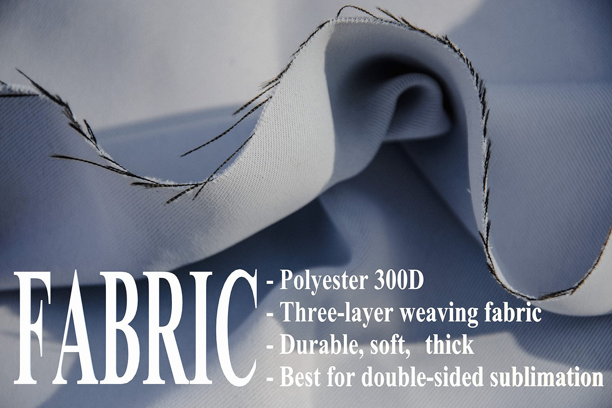 EZHVA 5 pcs 12x18Inch Double-Sided Solid Sublimation Blank Polyester Flags DIY for Garden and Yard Blank Canvas Banner for Vinyl and Ink Sublimation Blanks 300D Polyester 3-Layer Weave Strands EZHVA