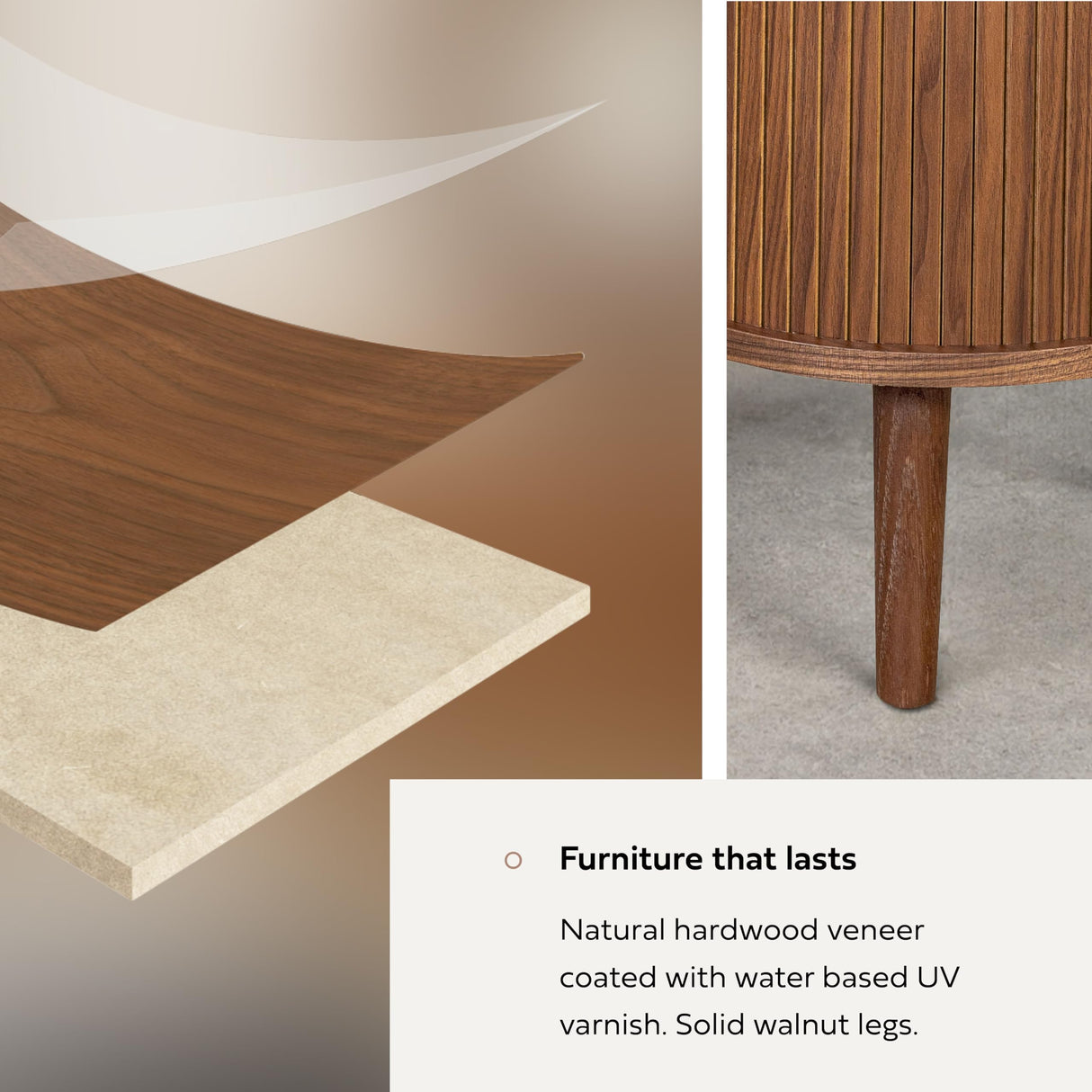 WERMO 28'' Bar Cabinet with Storage - Coffee and Wine Bar Buffet Cabinet with Sliding Doors and Adjustable Shelves. Sideboard Storage Cabinet, Dining Room Cabinet for Kitchen and Living Room (Walnut) WERMO