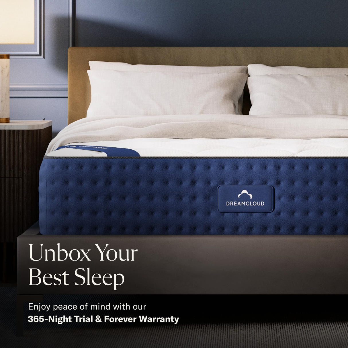 DreamCloud 12" King Mattress - Luxury Hybrid Gel Memory Foam - 365 Night Trial - Premium Pressure-Relieving Layers - Forever Warranty - Mattress in a Box - CertiPUR-US Certified DreamCloud