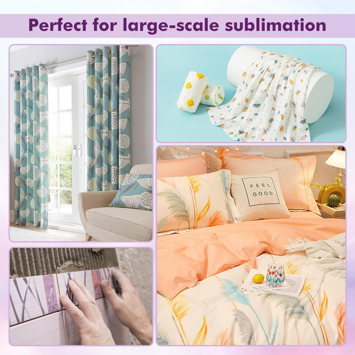 Koala Roll Sublimation Paper 17 inch Width and 110 Feet Length, 1 Roll 3'' Core 105gsm Wide Format Sublimation Heat Transfer Paper for Customize Any Present with Sublimation Blanks and Sublimation ink KOALA PAPER