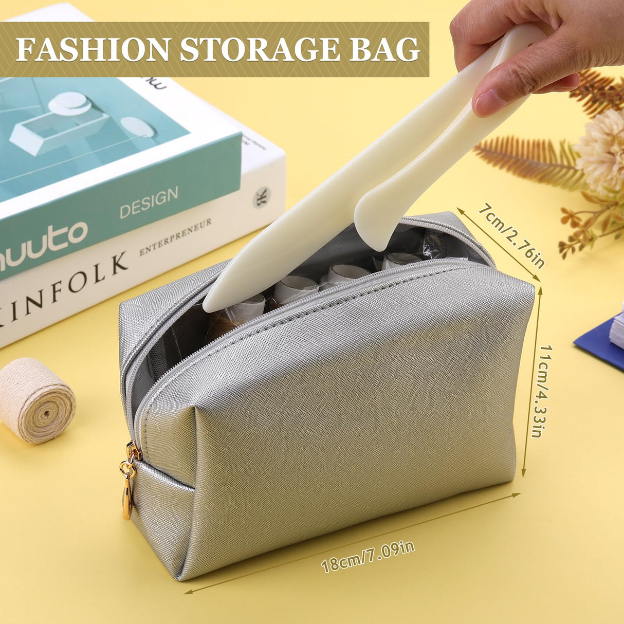 Jupean Bookbinding Kit - Beginner's Book Binding Materials & Tools with Bone Folder, Book Binding Awl, Webbing Strap, Storage Box JUPEAN