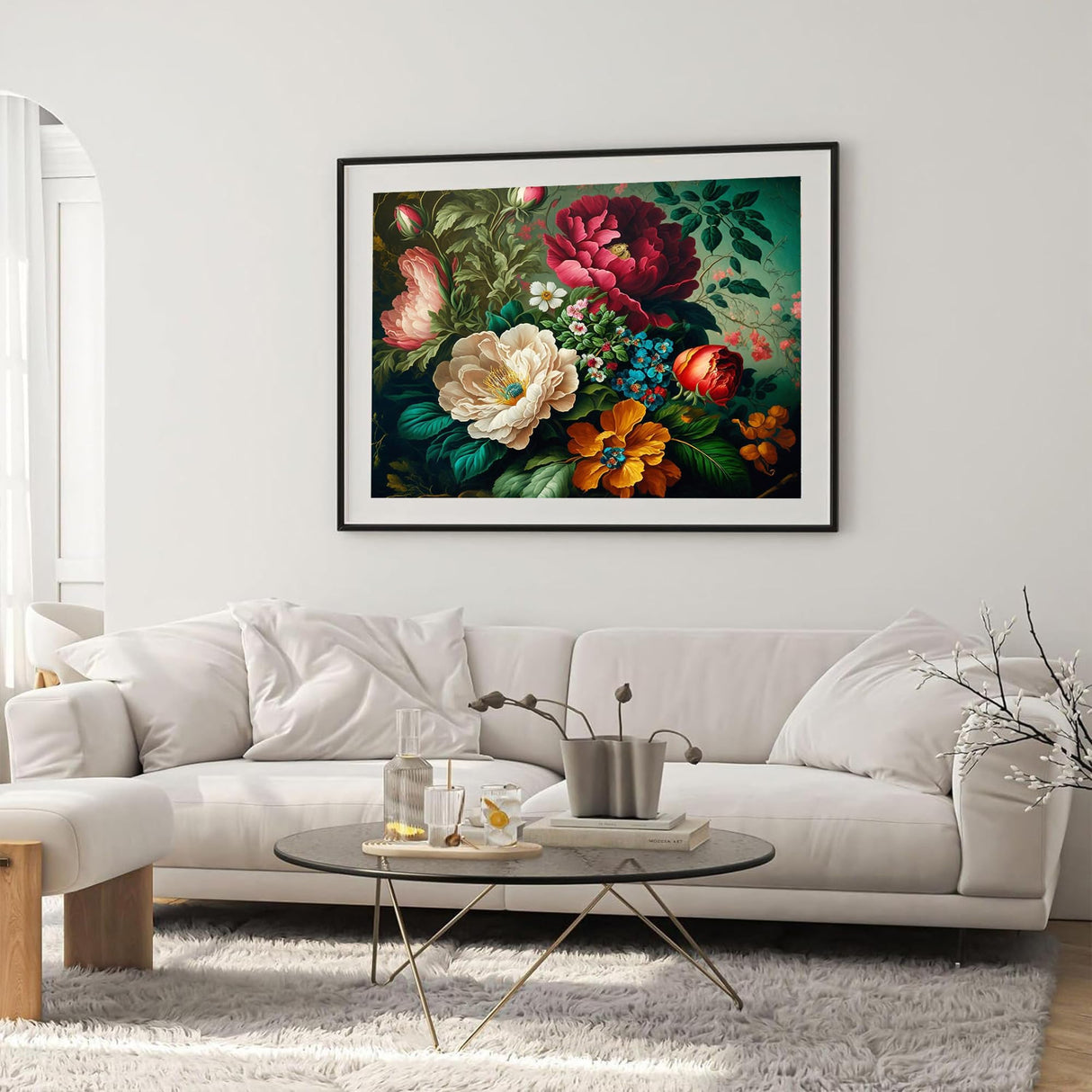 Arttoplus Flower Paint by Numbers Kit for Adults Canvas-Flower Adult Paint by Numbers for Adults,Flowers Painting by Numbers for Adult for Gift Home Wall Decor(16x20inch) Arttoplus