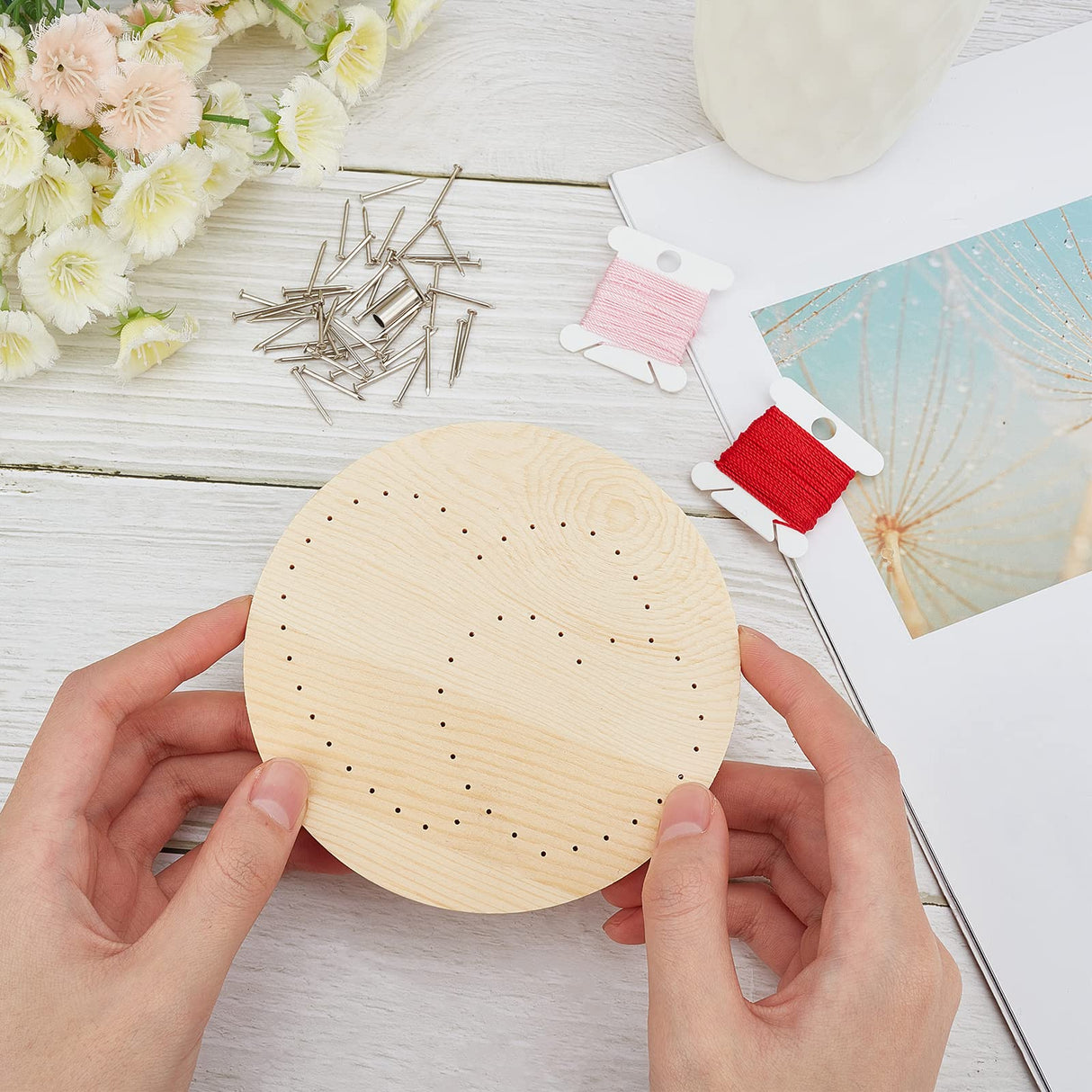 GORGECRAFT Heart String Art Kit Craft Cupcake All Necessary Accessories and Frame for Adults Crafts Kit Arts Projects Home Wall Decorations Unique Gift Wall Decor GORGECRAFT