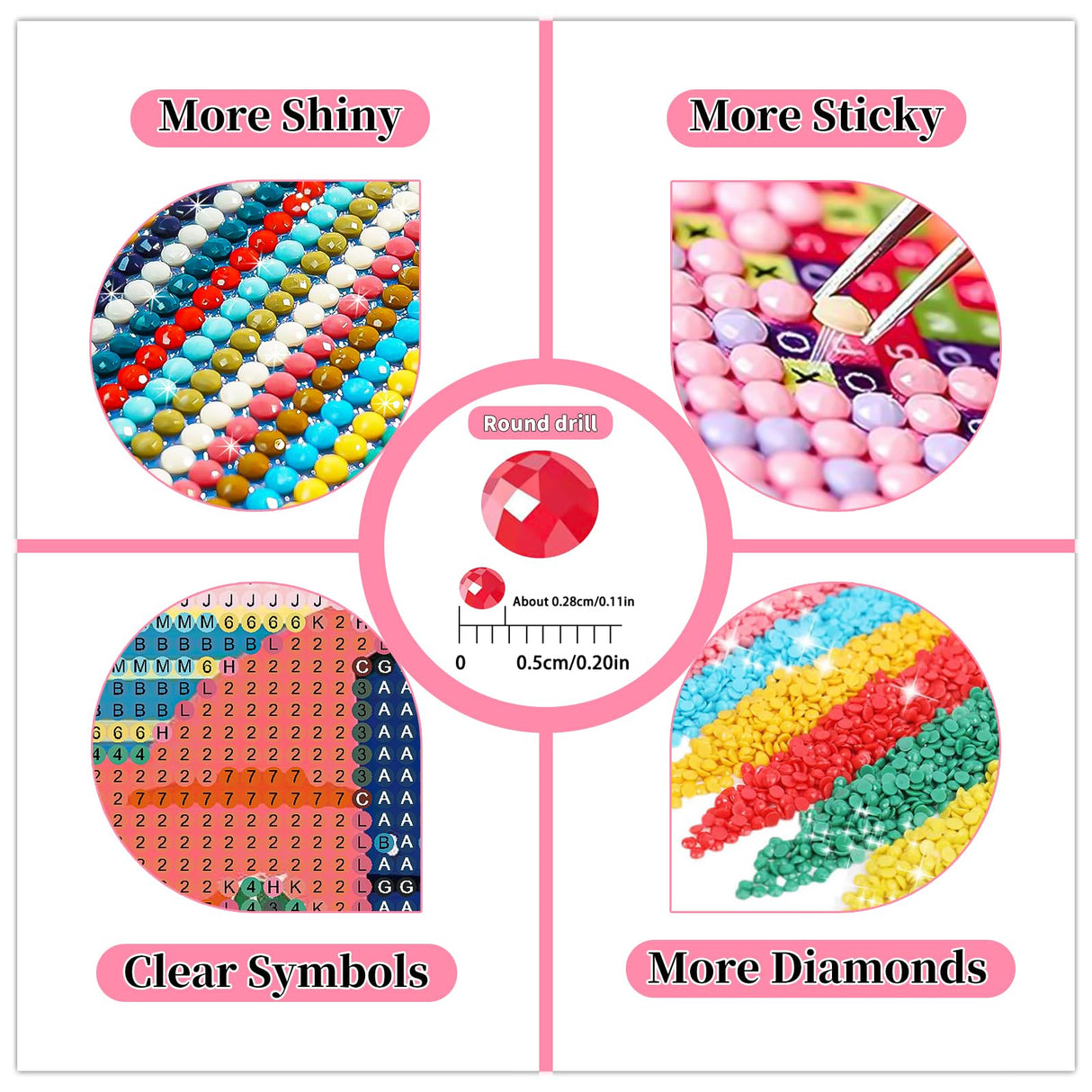 FFPTBNYX 12 Pack Diamond Art Kits for Adults 5D Diamond Painting Kits for Beginners DIY Full Drill Round Diamond Dots Gem Art Painting by Numbers Crafts Home Wall Decor Gifts 12x16 Inch FFPTBNYX