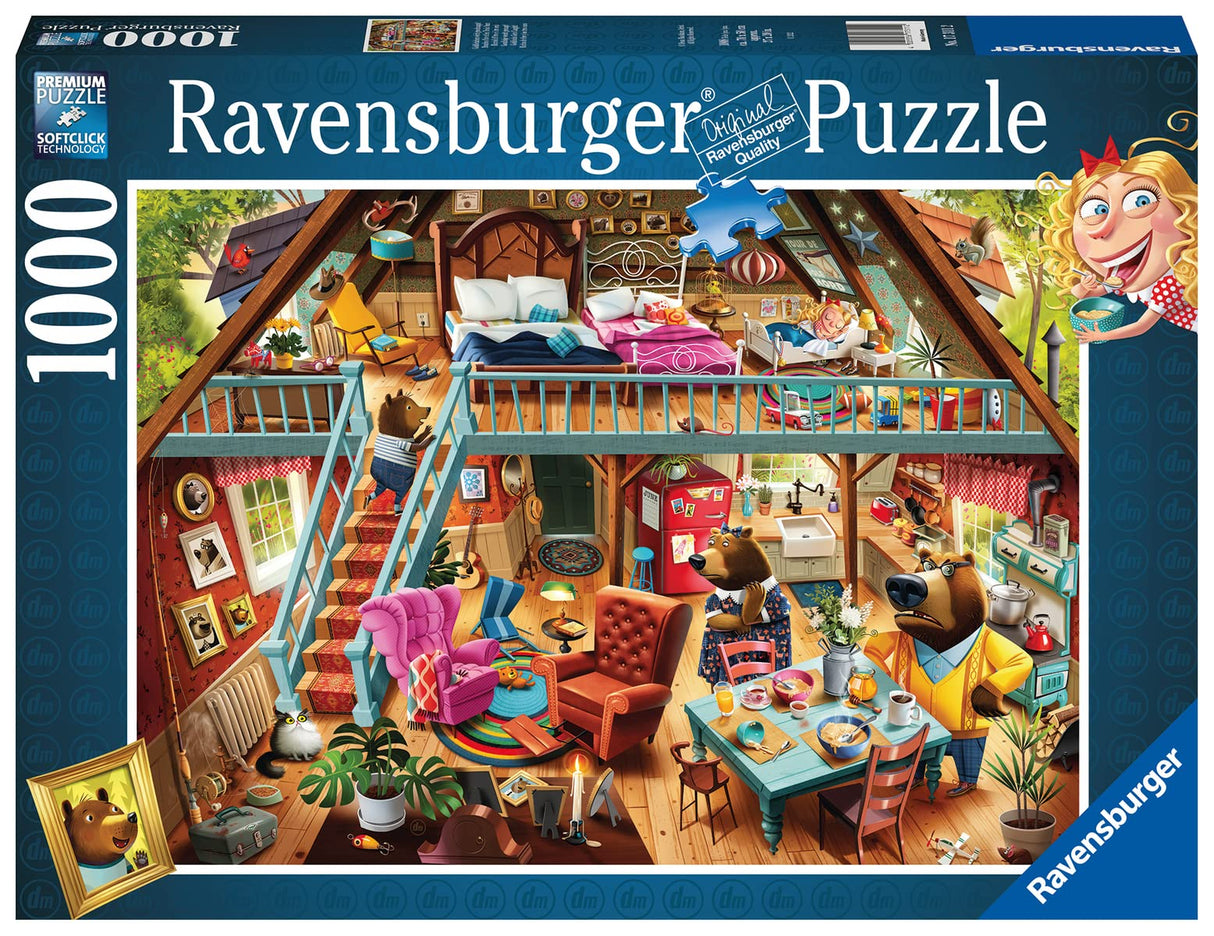 Ravensburger Goldilocks Gets Caught! 1000 Piece Jigsaw Puzzle for Adults | Unique Softclick Technology | Vibrant, Glare-Free Finish | Durable Quality | FSC Certified Ravensburger
